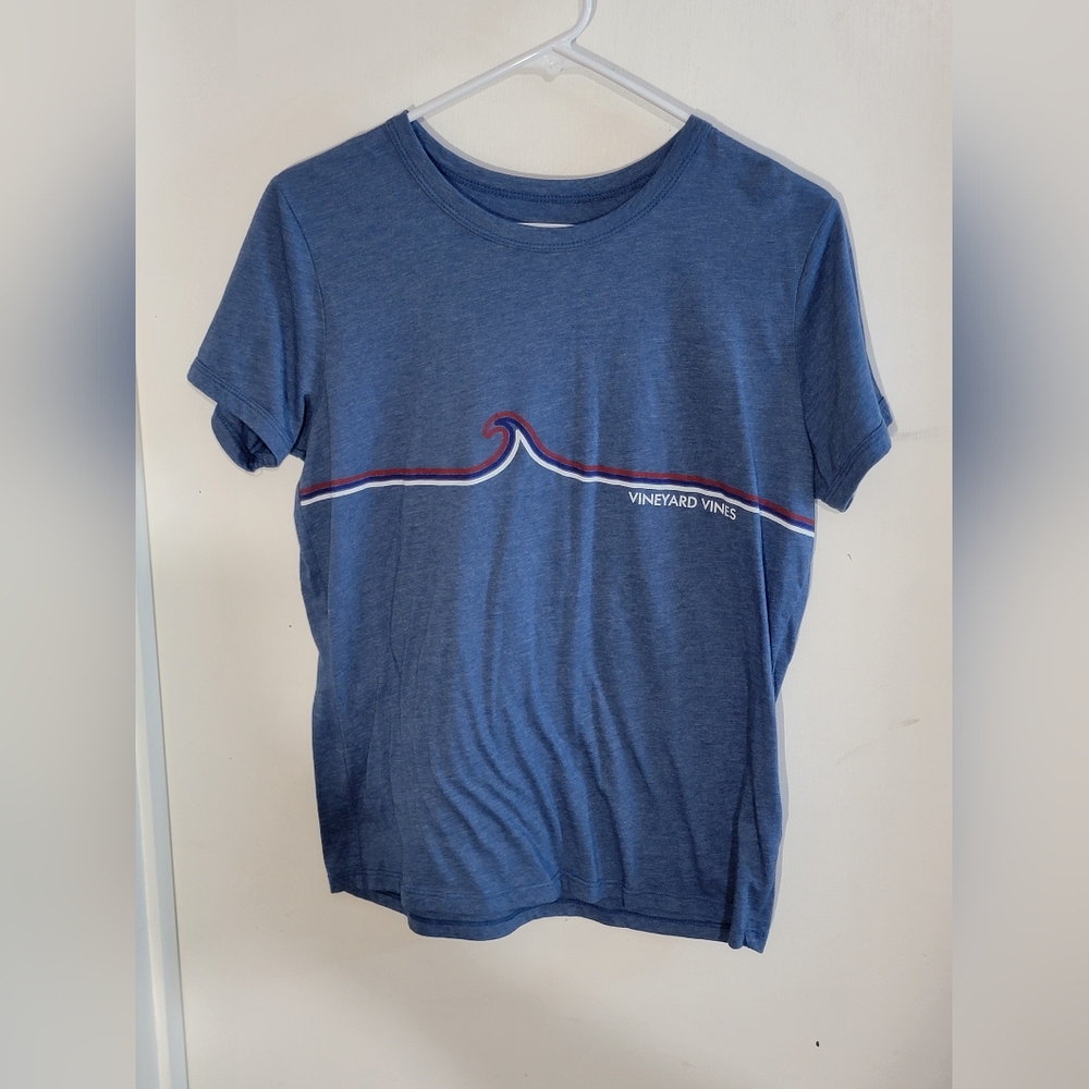 Vineyard Vines Blue Graphic T-Shirt Size Medium